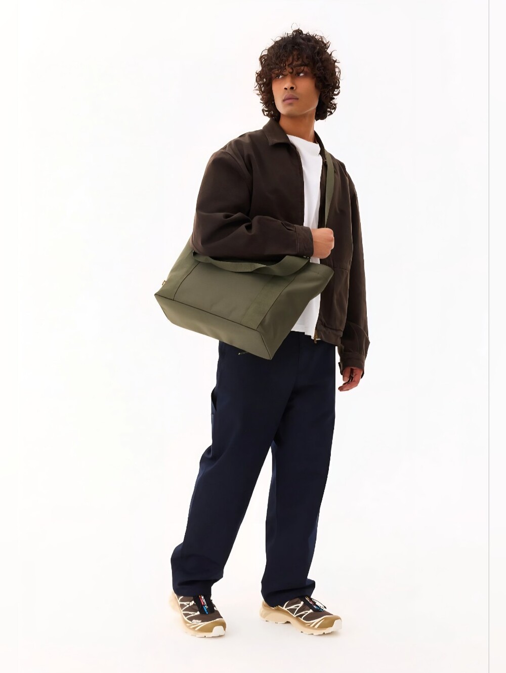Beis | The BEISics Tote in Olive - Picture 2 of 11
